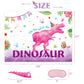 WERNNSAI Pin The Tail on The Dinosaur Game - Dino Theme Party Supplies, 21" x 28" Poster, 24 Pcs Pink Tails for Kids Birthday Parties