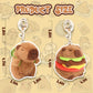 Chdblock 2 Pcs Capybara Plush Keychain Toy, Capybara Stuffed Animals, 7.3 Inch Capybara Plush Toy, Capybara Pendant For Backpack