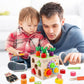 Qinkada Wooden Garden Toy, Toddler Montessori Toys for Baby Boys Girls, Wood Preschool Learning Fine Motor Skills Game, Educatio