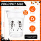 Sliner Halloween Party Plastic Cups 12 oz Halloween Disposable Cups Blood Splattered Skeleton Printed Design Halloween Cups for