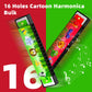 60 Pcs Harmonica For Kids 16 Holes Musical Instrument, Return Gift Cartoon Double Row Harmonica Bulk Toy For Kids Party Favors G