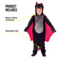 Fun Shack Kids Dragon Costume Black Red Animal Kids Halloween Costume Small