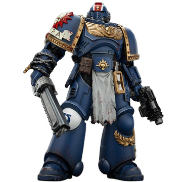 malt-inspiredISE JOYTOY 1/18 Action Figures - Warhammer Space Marine 2 Ultramarines Lieutenant Titus Collectors Edition - 5 Ages 15+