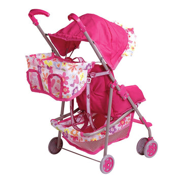 Adora 3-In-1 Baby Doll Stroller Premium Quality Doll Accessories Convertible To Baby Doll Car Seat Or Back Pack Carrier Birthday Gift For Ages 3+