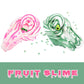 2 Pack Dual Colored Butter Slime Kit,Peach Slime,Avocado Fruit Slime,Non Sticky,Super Soft Sludge Toy,Birthday Gifts For Kids 4-