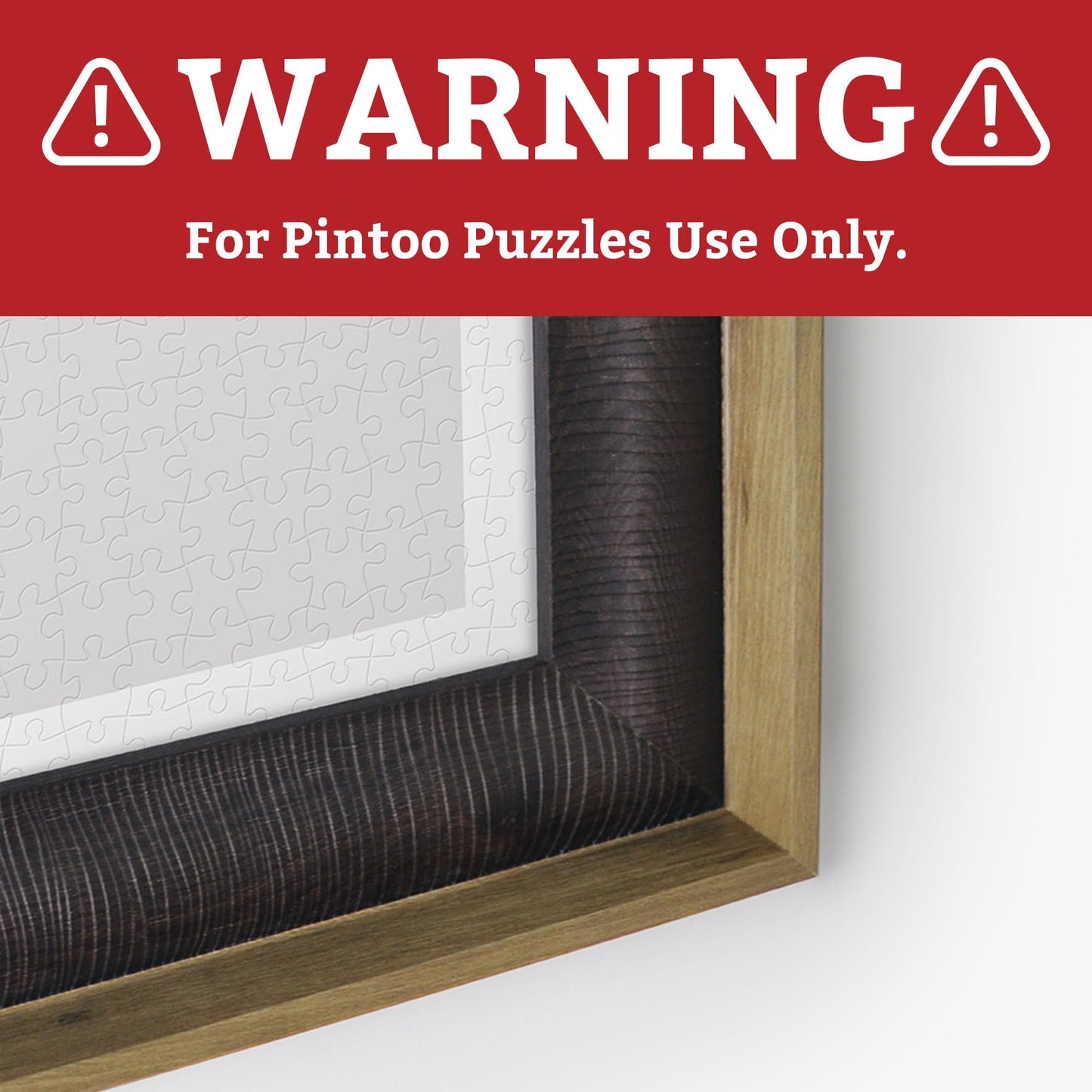 Pintoo Puzzle Frame for Combined Four of Pintoo 600-piece Jigsaw Puzzles Horizontal Side-by-Side Arrangement Chestnut [W1179]