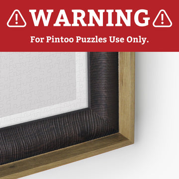 Pintoo Puzzle Frame for Combined Four of Pintoo 600-piece Jigsaw Puzzles Horizontal Side-by-Side Arrangement Chestnut [W1179]