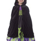 Little Adventures Deluxe Hooded Black Velvet Cloak Cape (Small Age 1-5) - Machine Washable Child Pretend Play And Party Dress-Up