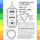 ZOCO - Traffic Safety Awareness - Educational Coloring Books (25 Bulk Pack, Without Crayons) - Road, Bike Safety - Games, Puzzle