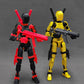 Altuco T13 Action Figure With Lots Of Accessories,3D Printed Multi-Jointed Titan13 Figure,Red Dummy 13 Desktop Decorative Toy