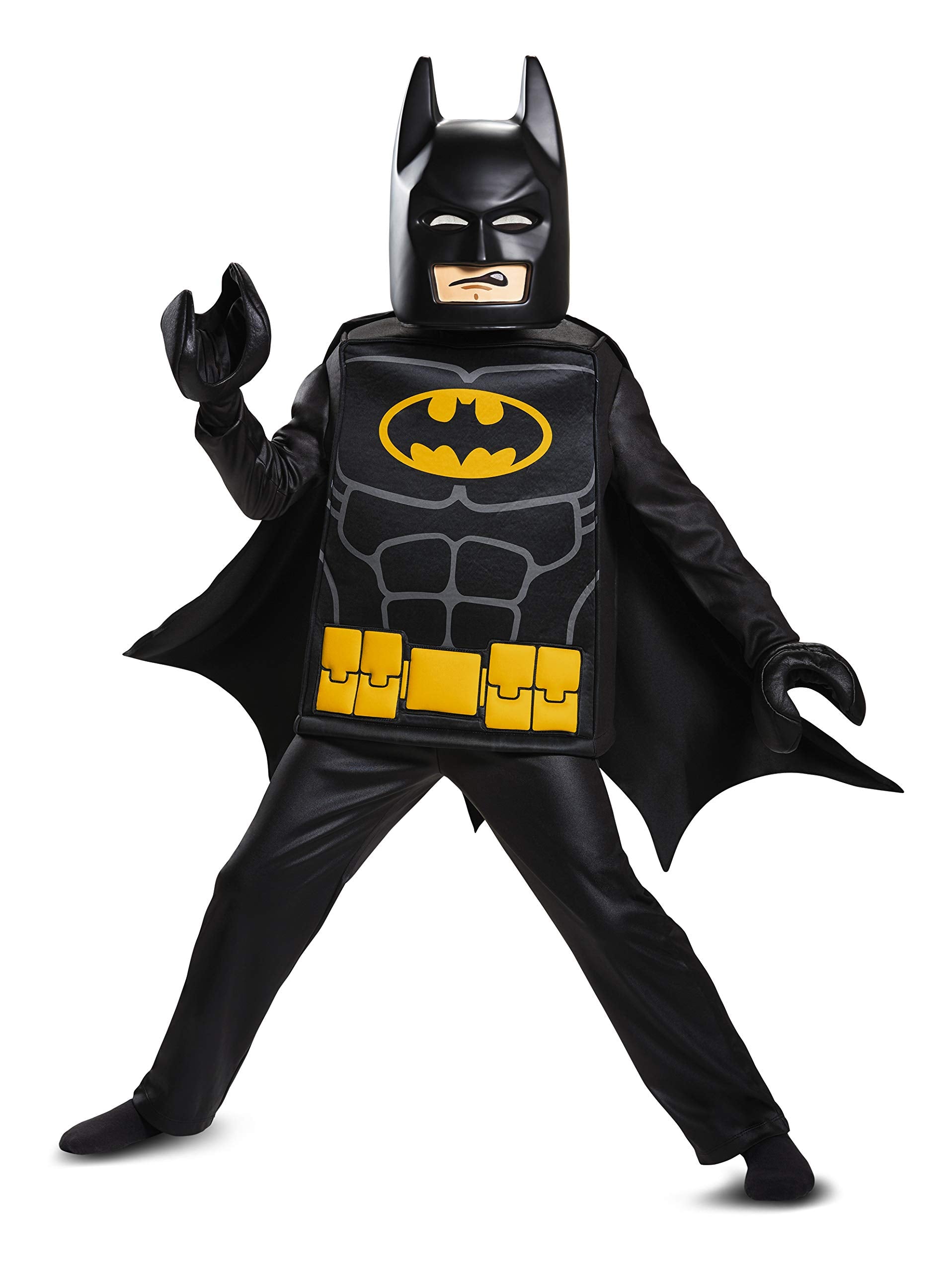 Batman Lego Movie Deluxe Costume, Black, Large (10-12)