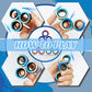 Jawhock 9 Pack Magnetic Rings Fidget Toy Set|Magnetic Fidget Rings For Adhd Stress Relief| Colorful Fidget Toy Rings For Training Relieves Autism Anxiety|Great For Kids&Teens