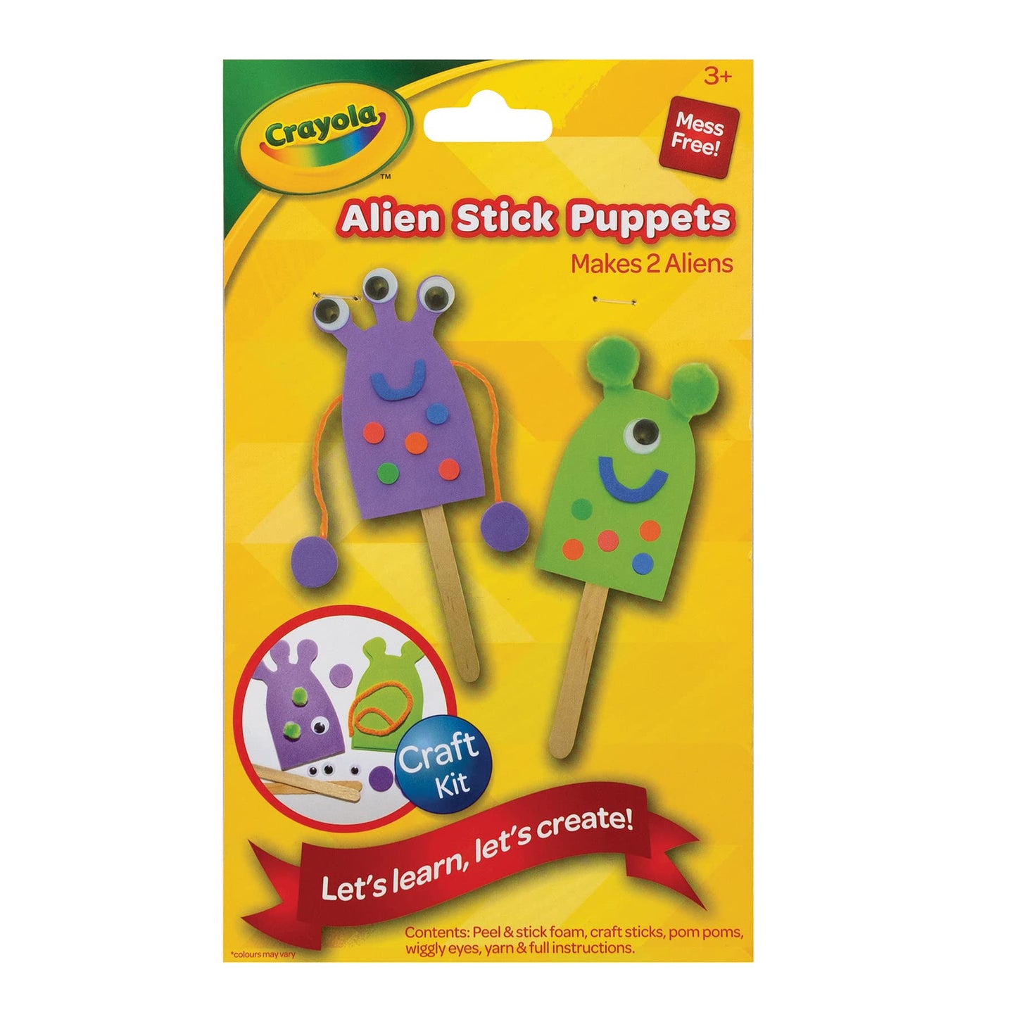 CRAYOLA ALIEN PUPPETS KIT