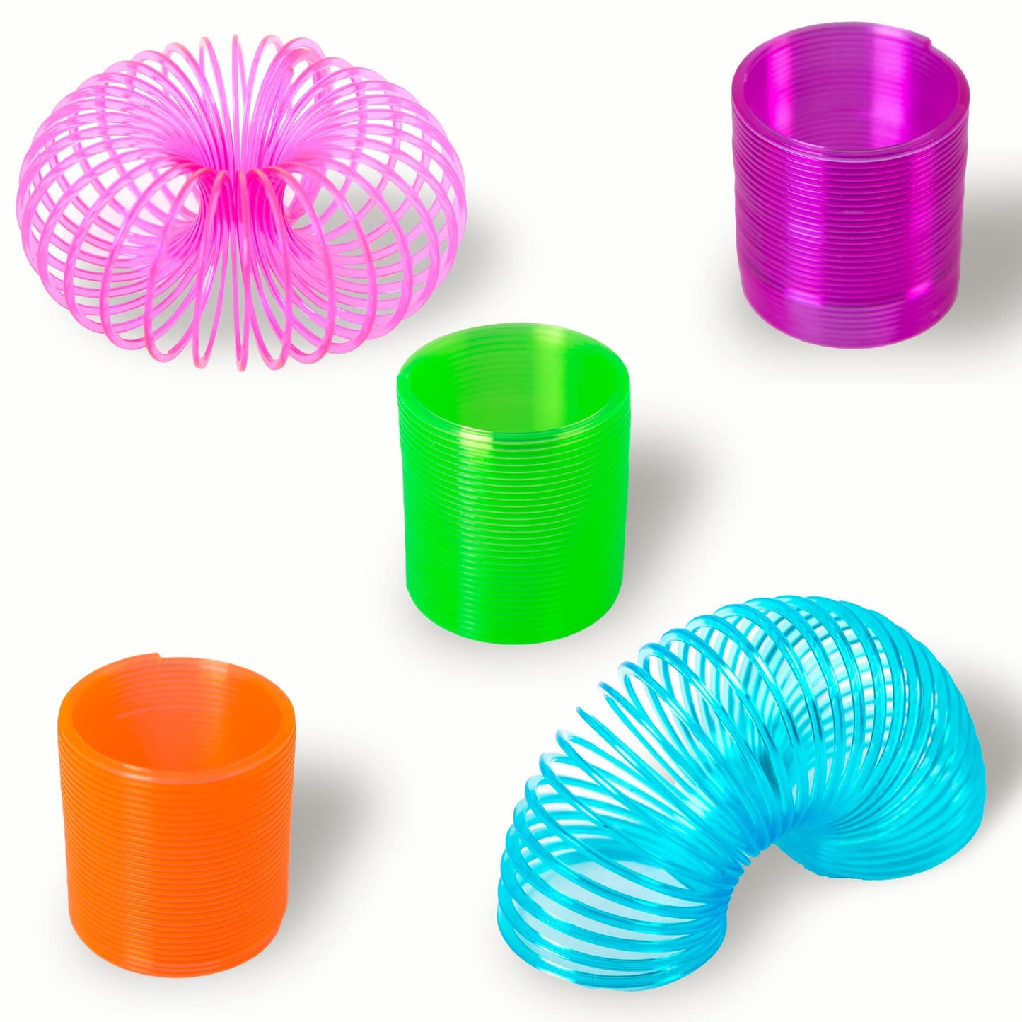 Coil Spring Toy - 50 Pcs - Kids Party Favor - Bulk Coil Springs For Party Favors - Easter Egg Fillers - Goodie Bag Supplies - Pinata Stuffers - Bulk Gifts For Kids - Classroom Prizes