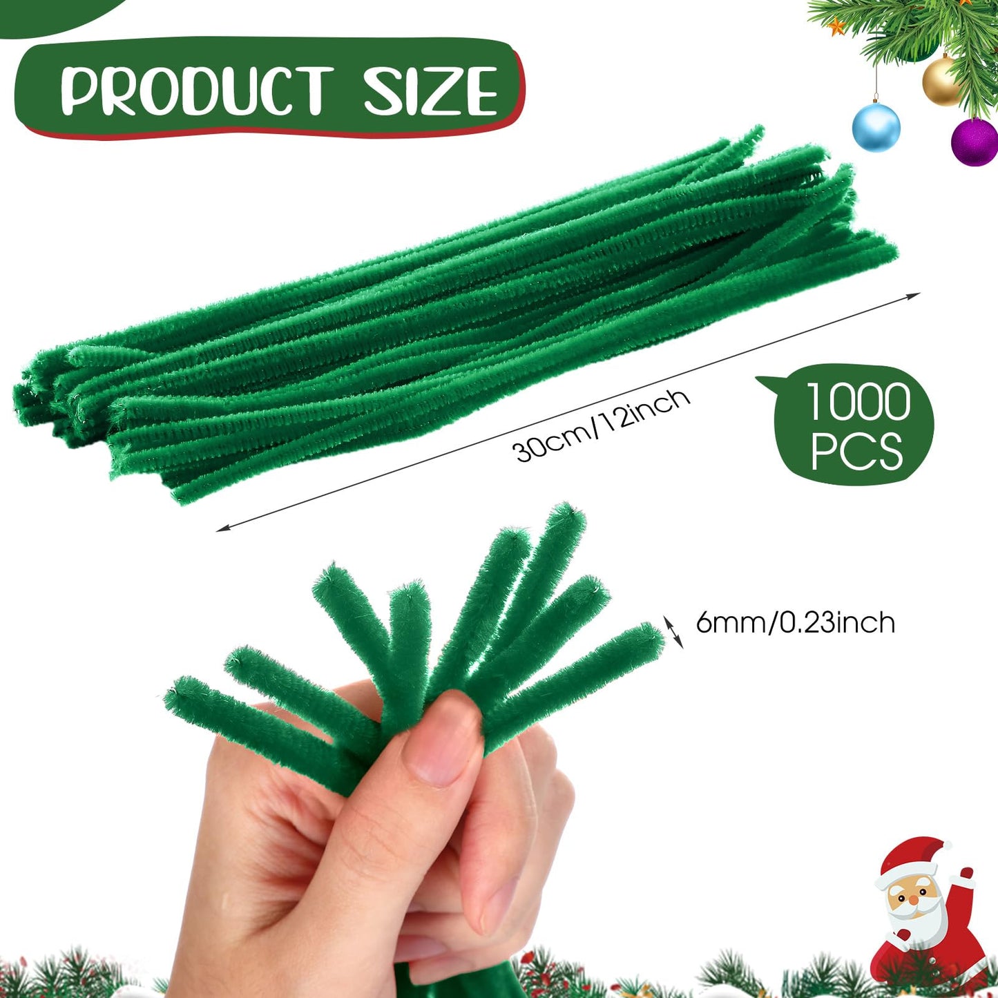 Newwiee 1000 Pcs Pipe Cleaners Bulk Chenille Stems Fuzzy Sticks for Kids DIY Art Crafts Supplies Crafts Sticks Projects Creative