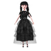 Dbywiub Fashion Dolls With Accessories, 11.5 Inch Girls Halloween Christmas Doll, Soft Body & Black Hair, Black Dress