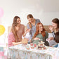 3 Pack Gender Reveal Tablecloth,Baby Shower Party Decorations Pink And Blue Gender Reveal Table Cover What Will Baby Be Table De