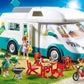 Playmobil Family Camper Vehicle Playset - Standard Size, Orange/Red, Model 70088, Plastic Material