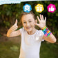 Lovestown Happy Birthday Rubber Bracelets For Kids Classroom, Silicone Stretch Wristbands For Birthday Party