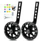 Ddjkcz Training Wheels For Kids Bicycle,Flash Mute Big Wheel Compatible For 12 14 16 18 20 Inch Single Speed Bike (Black)