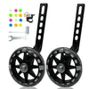 Ddjkcz Training Wheels For Kids Bicycle,Flash Mute Big Wheel Compatible For 12 14 16 18 20 Inch Single Speed Bike (Black)