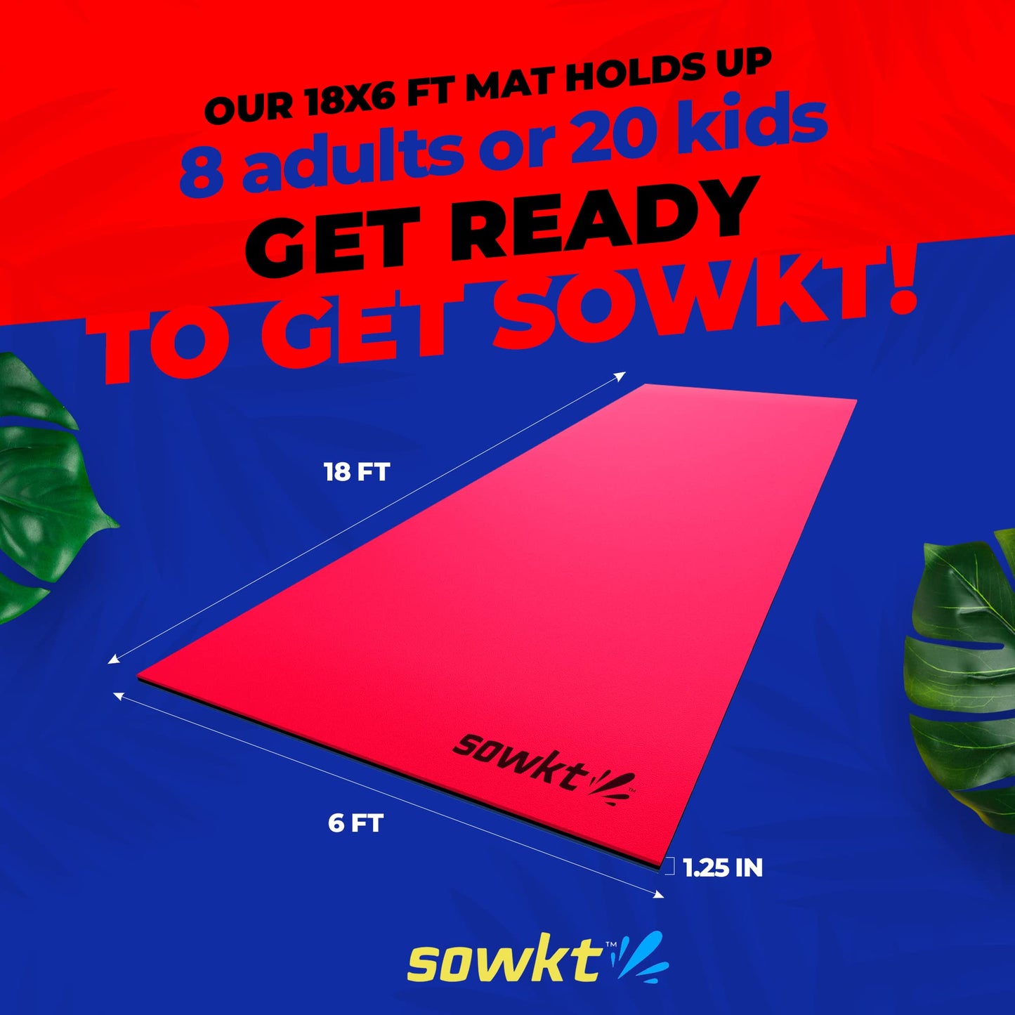 Sowkt 18 X 6 Feet Lily Pad Floating Mat - Extra Large Floating Mat For Lake And Boating - Giant Floating Water Pad For Lake | Li