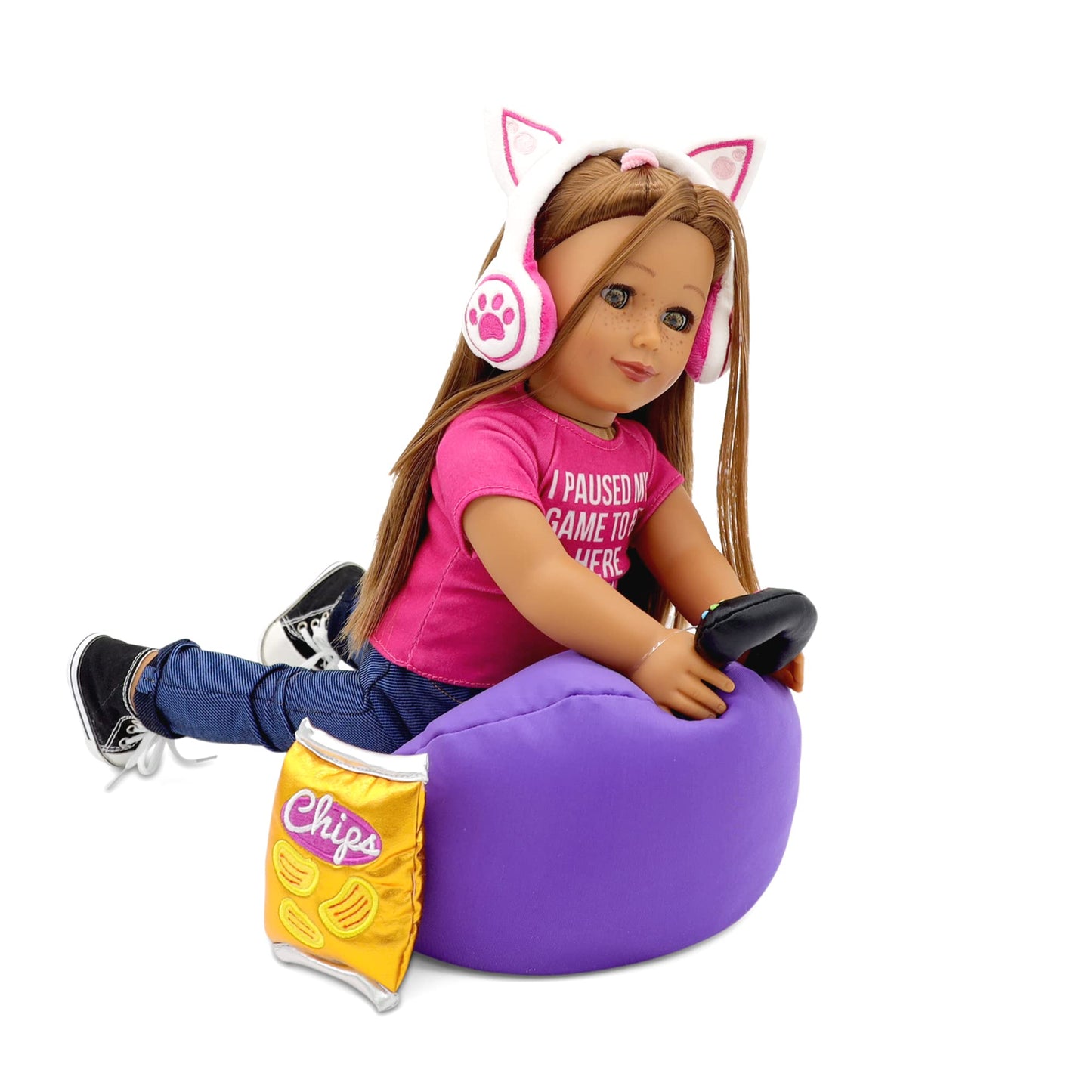 Playtime By Eimmie 18 Inch Doll Clothes - Gamer Girl Clothes, Shoes And Doll Accessories - Outfits Fit American, Generation & Si