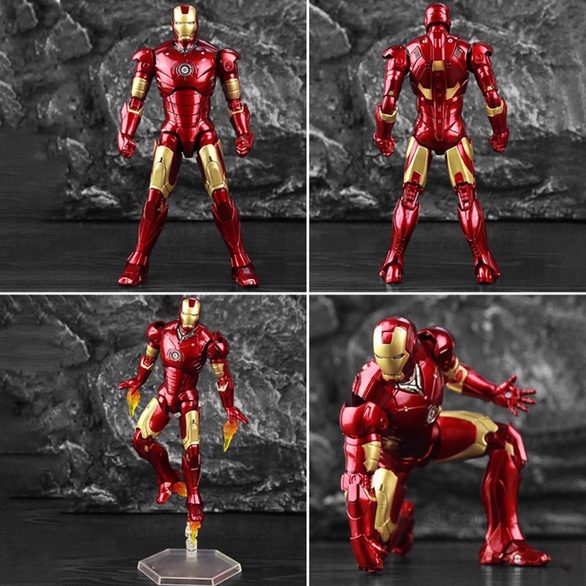 Hiplay Zd Toys Collectible Figure Full Set: Anniversary Series Non-Luminous Version: Iron Man Mk3 (1906-03), 1:10 Scale Miniature Action Figurine Bfggtxmk3