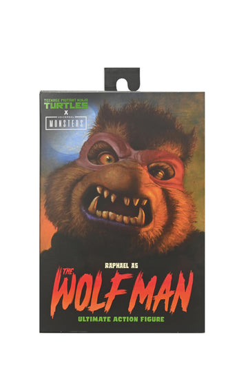 Neca Universal Monsters/Teenage Mutant Ninja Turtles Raphael As The Wolfman 7' Scale Action Figure
