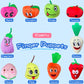 Kaemi 10 Pcs Finger Puppets for Toddlers, Soft Plush Fruit Finger Puppet Toys for Story Time Playtime Shows Party Favors, Educat