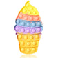 Kids Push Bubble Fidgets Toys, Cute Ice Cream Cone Sensory Toy Gift for Toddler Boys Girls Age 3 4 5-7 Party Favors Classroom Pr