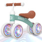 Baby Balance Bike Toys For 12-36 Months Kids Toy Boy And Girls Gifts Toddler Best First Birthday Gift Children Walker No Pedal Infant 4 Wheels Bicycle (Colorful, Green-Light)