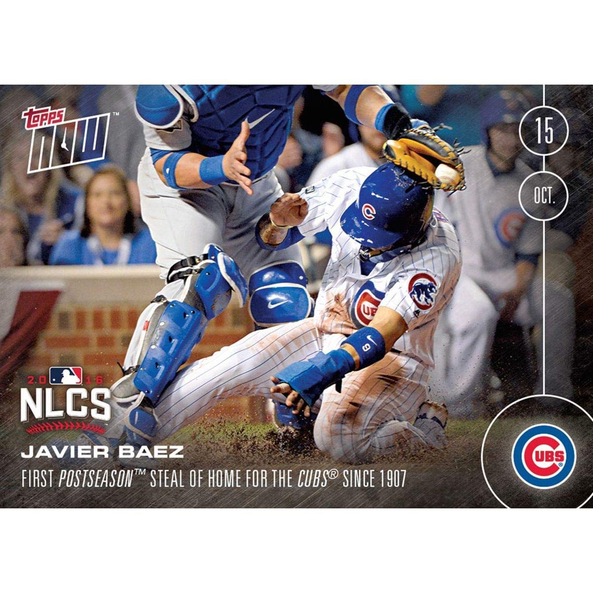 Mlb Chicago Cubs Javier Baez #587 Topps Now Trading Card