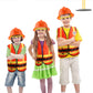 Puteraya 12 Pcs Kids Construction Worker Costume Dress Up Include Construction Vest Hard Hat Goggles For Kids Halloween (Color S