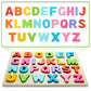 Wooden Puzzles for Toddlers  ABC Alphabet Puzzle  Learning Toys  Preschool Learning Activities  Preschool Educational Toddler Puzzle for Gift Set