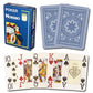 Modiano 100% Plastic Playing Cards Cristallo 4 Pip Jumbo Index (Dark Blue)