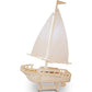 Puzzled 3D Puzzle Sailboat Wood Craft Construction Model Kit, Fun Unique & Educational Diy Wooden Toy Assemble Model Unfinished Crafting Hobby Boat Puzzle To Build & Paint For Decoration 39Pcs Pack