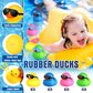 Chivao 48 Pcs Mini Rubber Ducks Bath Duck In Bulk 48 Sunglasses Toy Set Christmas Valentine Duck Gift Bath Toy Bathtub Toys For Gift Holiday Cruise Birthday Party Favor(Mixed Color)