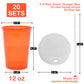 L LIKED 12 Oz Kids Sippy Cups, 4 Colours Assorted Total 20 Count Spill Proof Reusable Cups, BPA-Free, Perfect for Party