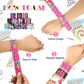 Sosation 60 Pcs 80s 90s Party Slap Bracelets Favors Decorations Slap Wristbands Retro Theme Bracelet Snap Bands Snap Bracelets f