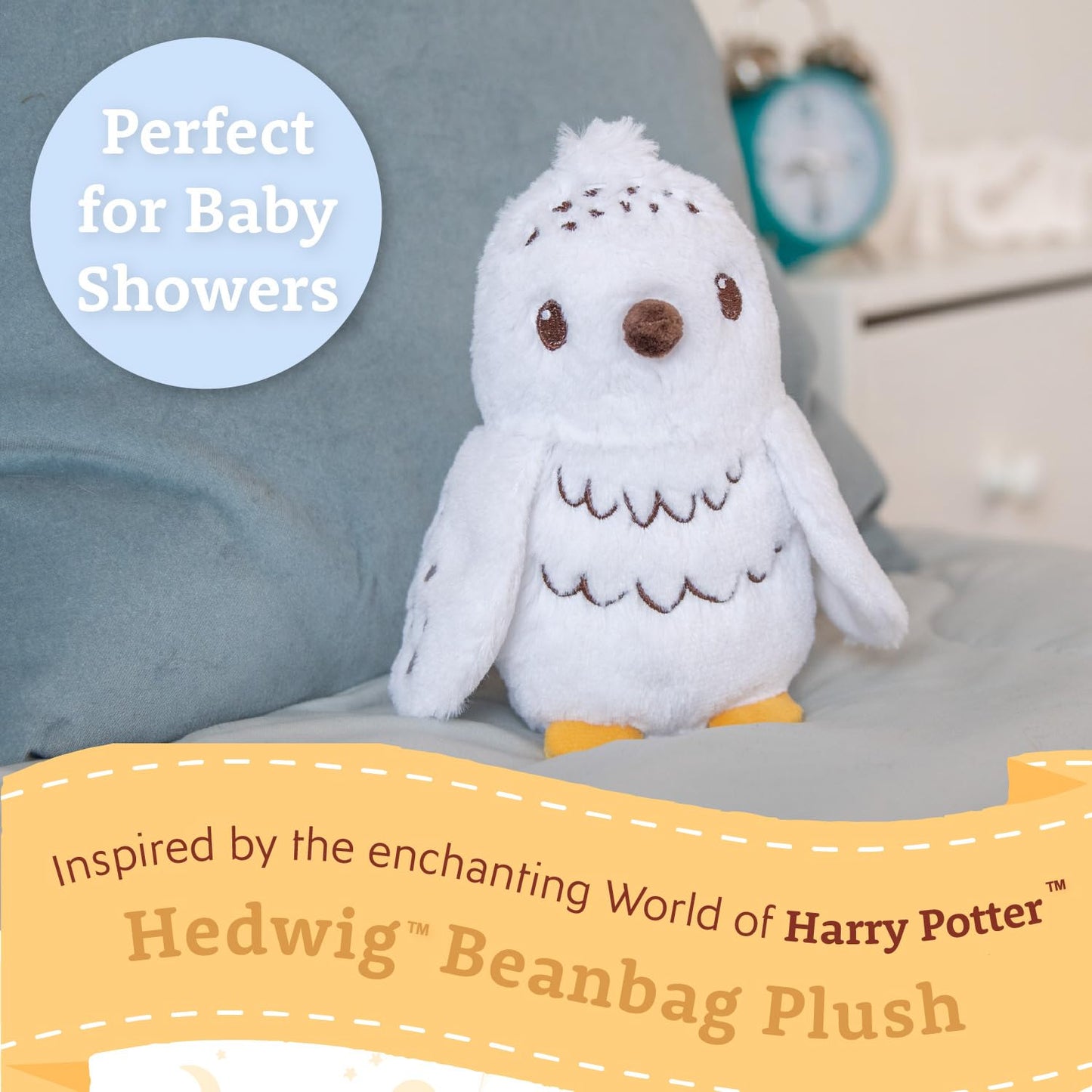 Kids Preferred Harry Potter Hedwig 7 Inch Plush Snowy Owl Stuffed Animal For Babies, Toddlers, And Kids