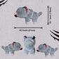 Wolf Plush Toys,8.3'/21Cm Wolf Stuffed Animals,Game Plush Doll Toys, Plush For Christmas New Year Birthday Gift