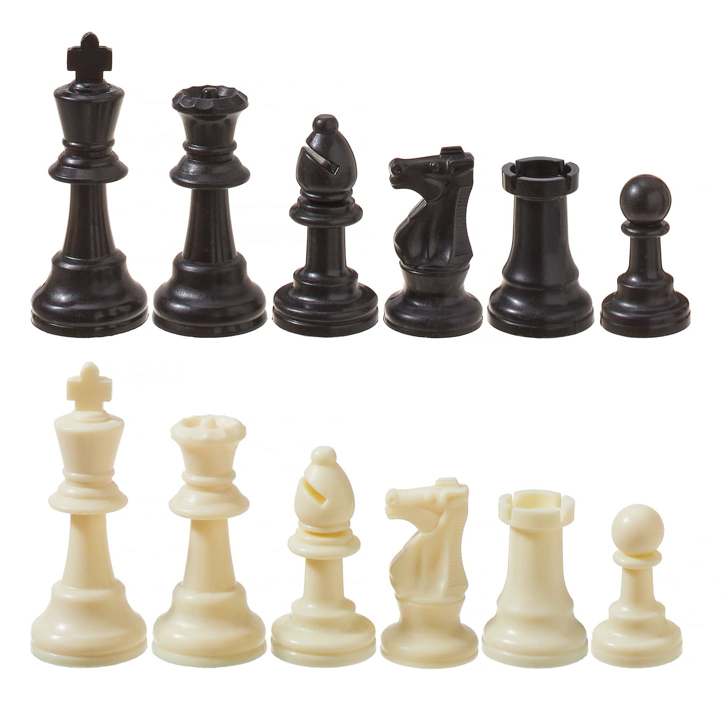 Weighted Chess Set, Tournament Style Pieces, Green Sky, Chess Game (Plastic)