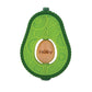 Nuby Silicone Avocado Teether With Spinning Wood Seed- 3+ Months