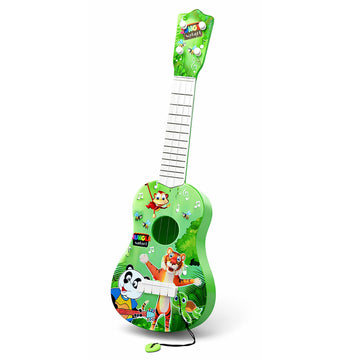 Vgrassp 22 Inch 4 String Jungle Theme Kids Guitar Toy - Colorful Cartoon Design Musical Instrument Toy, Educational Ukulele Styl