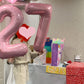 Paticool 40 Inch Pink Number Balloon 1, Large Number Foil Balloons Mylar For Girl Boy Birthday Party Celebration Decorations Sup