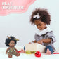 Nice2You Black Baby Doll, 10 Inch American African Black Girl Doll With Dress, Realistic Reborn Baby Doll For Kids Aged 2 3 4 5 6, Silicone Small Black Doll Toy With Curly Hair For Birthday