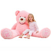 Ikasa Giant Teddy Bear Plush Toy Stuffed Animals (Pink, 63 Inches)