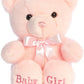 Aurora® Snuggly Comfy™ Bear Baby Stuffed Animal - Comforting Companion - Imaginative Play - Pink 10 Inches