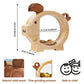 Personalized Wooden Piggy Bank For Kids, Unbreakable Money Saving Jar For Boys And Girls, Diy Custom Name Coin Bank With Letter